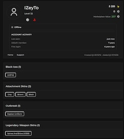 Tom Clancy's Rainbow Six Siege Account 1 Black Ice + 5 Operators + 8 Total Skins + 32 Level (PC) - Ubisoft Connect Account - GLOBAL - 9