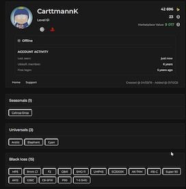 Tom Clancy's Rainbow Six Siege Account 15 Black Ice + 64 Operators + 106 Total Skins + 61 Level + 23 R6 Credits (PC) - Ubisoft Connect Account - GLOBAL - 9