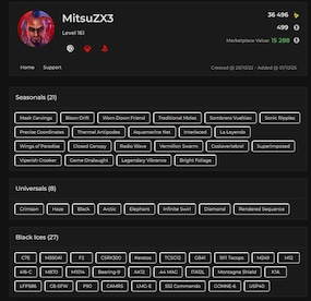 Tom Clancy's Rainbow Six Siege Account 27 Black Ice + 74 Operators + 294 Total Skins + 161 Level + 499 R6 Credits (PC) - Ubisoft Connect Account - GLOBAL - 9