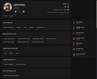 Tom Clancy's Rainbow Six Siege Account 49 Operators + 54 Total Skins + 80 Level (PC) - Ubisoft Connect Account - GLOBAL - 5