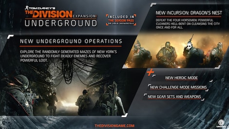 Tom Clancy's The Division - Underground (Xbox One) - Xbox Live Key - UNITED STATES - 4