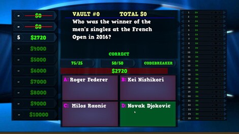 Trivia Vault: Tennis Trivia (PC) - Steam Key - GLOBAL - 5