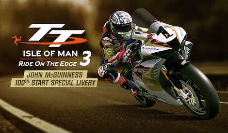 TT Isle Of Man 3 - John McGuinness 100th Start Special Livery (PC) - Steam Key - GLOBAL - 0