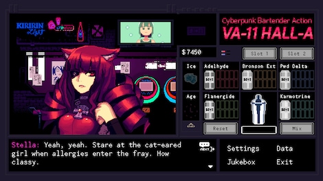 VA-11 Hall-A: Cyberpunk Bartender Action Steam Key GLOBAL - 10