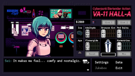 VA-11 Hall-A: Cyberpunk Bartender Action Steam Key GLOBAL - 6