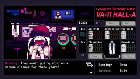 VA-11 Hall-A: Cyberpunk Bartender Action Steam Key GLOBAL - 4