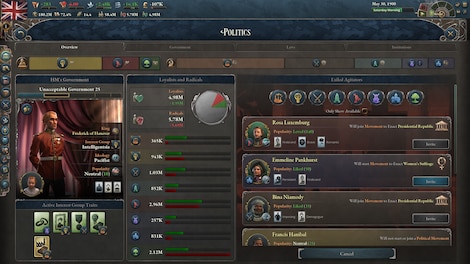 Victoria 3: Voice of the People (PC) - Steam Gift - EUROPE - 7