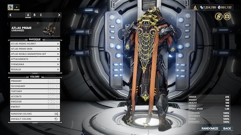 Warframe Atlas Prime Access: Accessories Pack (DLC) - Steam Key - GLOBAL - 4