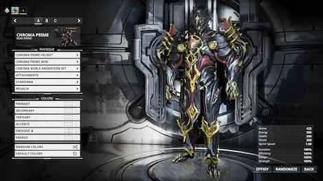 Warframe: Prime Vault – Zephyr & Chroma Dual Pack (PC) - Steam Key - GLOBAL - 10