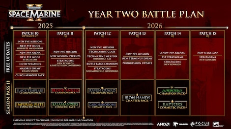 Warhammer 40,000: Space Marine 2 - Season Pass 1 + 2 (PC) - Steam Key - GLOBAL - 4