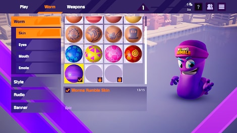 Worms Rumble - New Challengers Pack (PC) - Steam Key - RU/CIS - 9