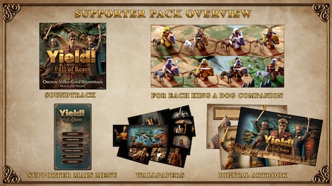 Yield! Fall of Rome - Supporter Pack (PC) - Steam Key - GLOBAL - 3