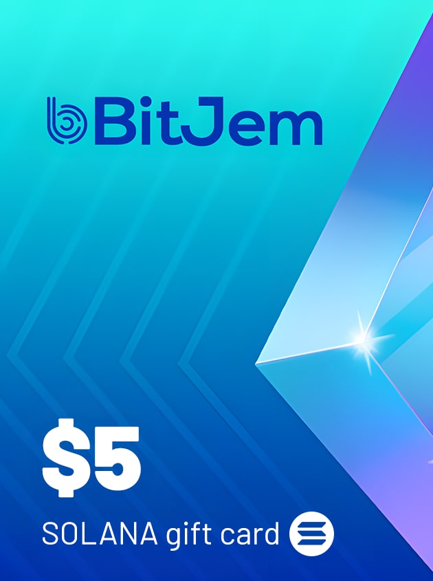 BitJem Crypto Gift Card SOL