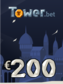 Tower.bet Gift Card 200 EUR in BTC - Tower.bet Key - GLOBAL