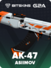 AK-47 | Asiimov (Minimal Wear) by BitSkins.com
