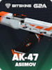 AK-47 | Asiimov (Minimal Wear) - CS2 Skin by BitSkins.com