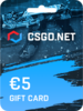 CSGO.net Gift Card 5 EUR