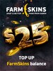 Farmskins Wallet Card 25 USD - FARMSKINS.COM Key - GLOBAL