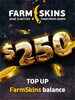 Farmskins Wallet Card 250 USD - FARMSKINS.COM Key - GLOBAL