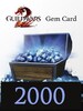 Guild Wars 2 GAMECARD 2000 Gems - NCSoft Key - UNITED STATES