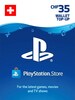 PlayStation Network Gift Card 35 CHF - PSN SWITZERLAND
