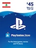 PlayStation Network Gift Card 45 USD - PSN Key - LEBANON
