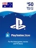 PlayStation Network Gift Card 50 AUD PSN AUSTRALIA