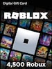 Roblox Gift Card (PC) 4 500 Robux - Roblox Key - NORTH AMERICA
