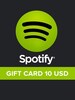 Spotify Gift Card NORTH AMERICA 10 USD Spotify UNITED STATES