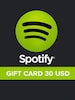 Spotify Gift Card NORTH AMERICA 30 USD Spotify UNITED STATES