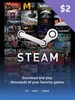 Steam Gift Card 2 USD - Steam Key - For USD Currency Only