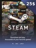 Steam Gift Card NORTH AMERICA 25 USD Steam Key NORTH AMERICA