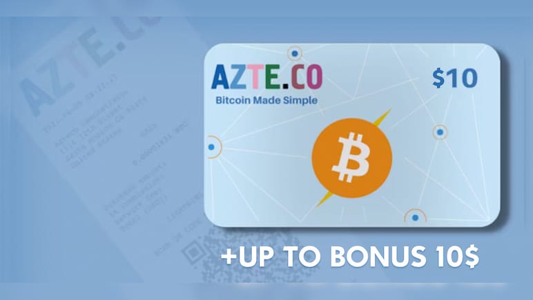 Azteco Bitcoin (Crypto) Lightning Voucher