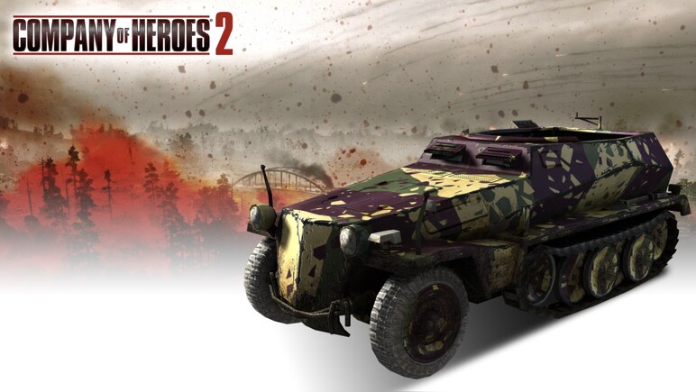 Company of Heroes 2 - German Skin: (L) Three Color Ambush Pattern