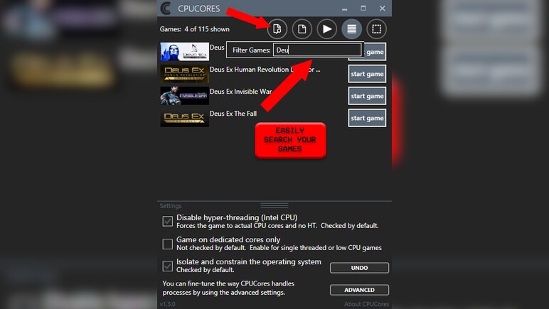 CPUCores :: Maximize Your FPS