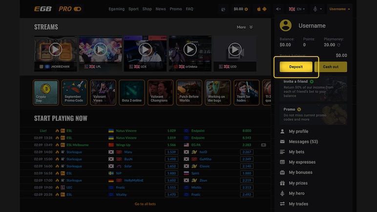 EGB Egamingbets Gift Card
