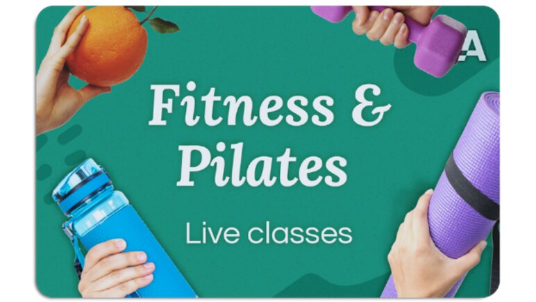Fitness and Pilates Online Classes Gift Card