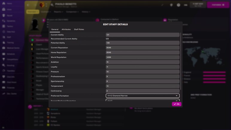 Football Manager 2022 In-game Editor