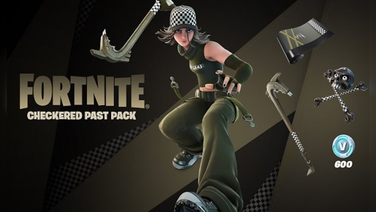 Fortnite - Checkered Past Pack + 600 V-Bucks