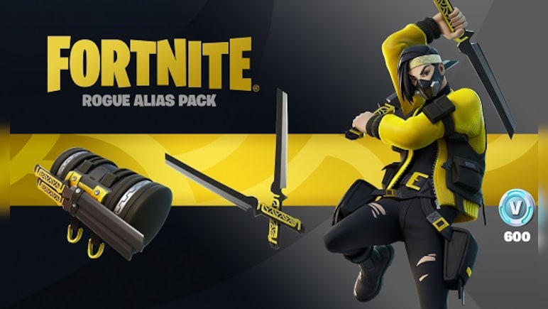 Fortnite - Rogue Alias Pack + 600 V-Bucks
