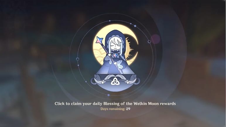 Genshin Impact Blessing of the Welkin Moon 30 Days