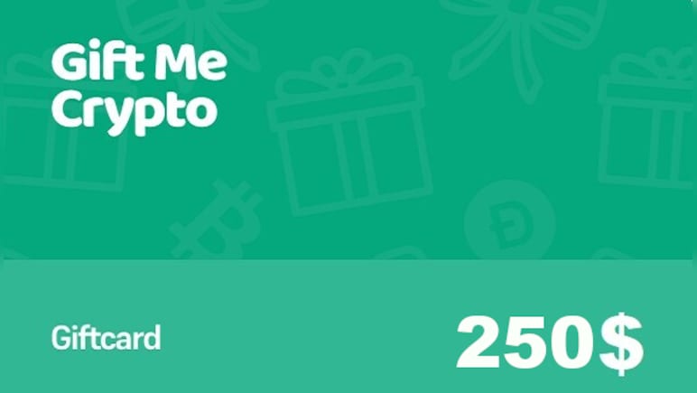Gift Me Crypto Gift Card 250 USD