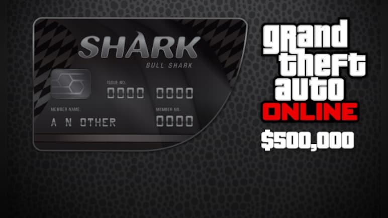 Grand Theft Auto Online: Bull Shark Cash Card - 500000 PC