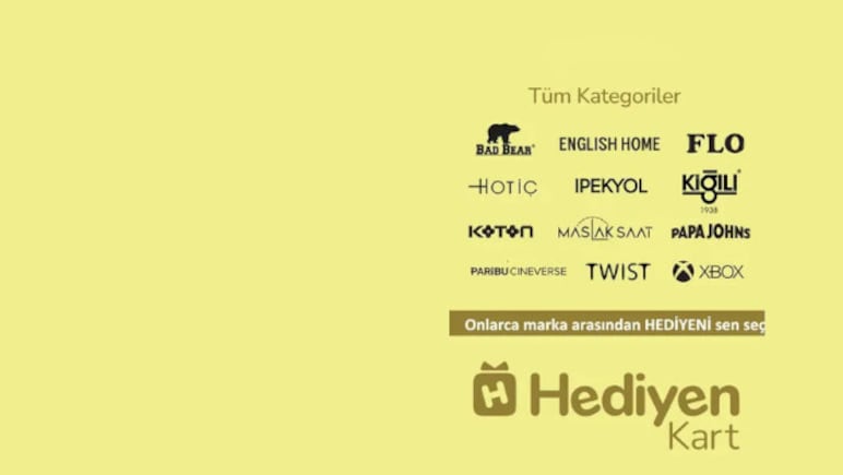 Hediyen KART 100 TRY