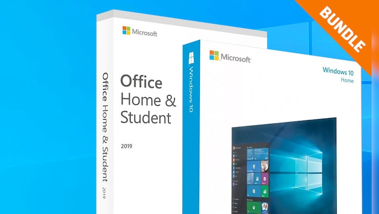 Microsoft Windows 10 Home & Microsoft Office 2019 Bundle