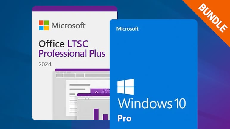 Microsoft Windows 10 Pro & Microsoft Office 2024 LTSC Pro Plus Bundle