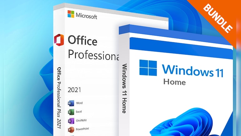 Microsoft Windows 11 Home & Microsoft Office Professional 2021 Plus Bundle