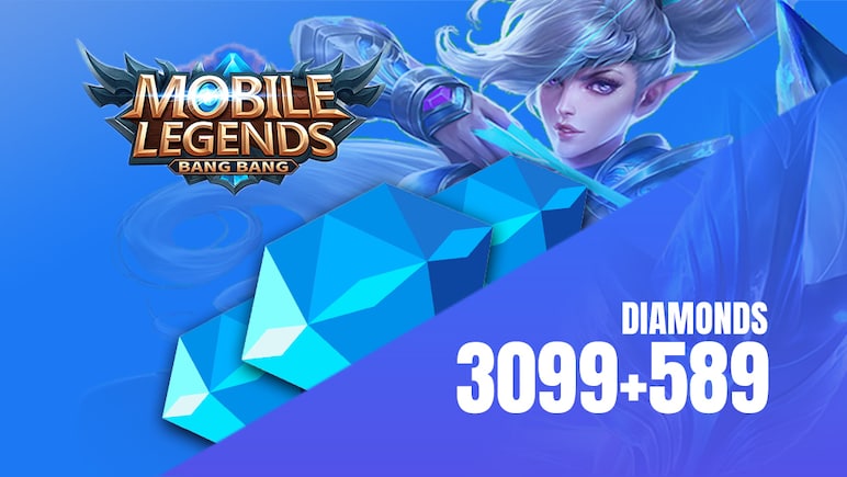 Mobile Legends: Bang Bang 3099 + 589 Diamonds
