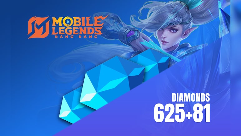 Mobile Legends: Bang Bang 625 + 81 Diamonds