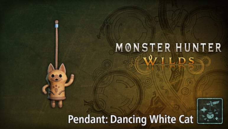 Monster Hunter Wilds - Pendant: Dancing White Cat PC